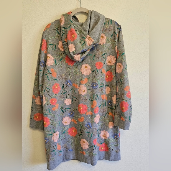 kate spade Gray Floral Long Sleeve Dress - Picture 2 of 11